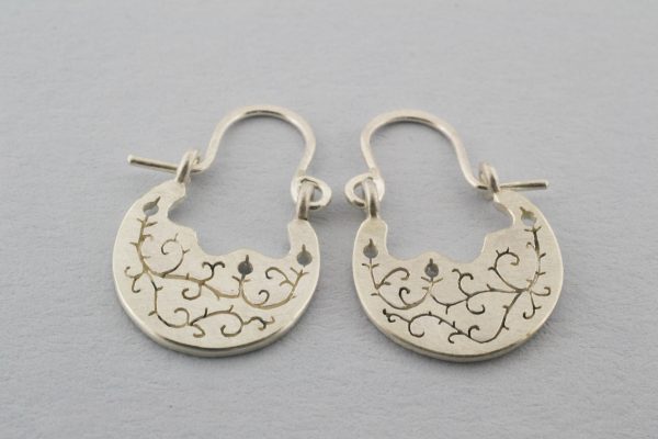 bramble earrings front together